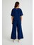 Keten Günlük Rahat Beli Lastikli Kadın İkili Takım Alt Üst 3