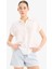 Regular Fit Basic Düz Viskon Kısa Kollu Gömlek N7819AZ25SP 3
