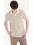 Regular Fit Çizgili Dokulu Kısa Kollu Polo Tişört D7249AX25SP 4