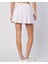 Elegance Skort Kadın Beyaz Regular Fit Şort Etek 4