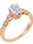 Pırlanta ve Beyaz Topaz Taşlı Diana Yüzük 0407R0205 1