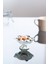 Gümüş Metal Ayaklı Lotus Çiçeği 6’lı Kahve Yanı Cam Lokumluk Drajelik Origami Mini Sunumluk 1