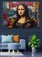 Graffiti Tarzı Mona Lisa Dekoratif Tablo 1