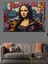Graffiti Tarzı Mona Lisa Dekoratif Tablo 2