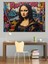 Graffiti Tarzı Mona Lisa Dekoratif Tablo 3
