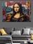 Graffiti Tarzı Mona Lisa Dekoratif Tablo 4