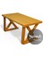 Wood Doğal Ahşap Çalışma ve Ofis MASASI-80 cm -220 cm 2