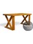 Wood Doğal Ahşap Çalışma ve Ofis MASASI-100 cm -260 cm 3