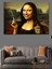 Sigara Içen Mona Lisa Dekoratif Tablo 3