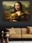 Hamburger Yiyen Mona Lisa Dekoratif Tablo 1