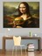 Hamburger Yiyen Mona Lisa Dekoratif Tablo 4