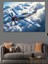 Bulutlar Üstünde Savaş Uçağı Dekoratif Tablo 1