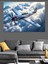 Bulutlar Üstünde Savaş Uçağı Dekoratif Tablo 3