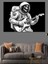 Uzayda Gitar Çalan Astronot Dekoratif Tablo 1