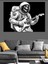 Uzayda Gitar Çalan Astronot Dekoratif Tablo 3