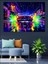 Neon Işıklar ve Klasik Araba Dekoratif Tablo 4