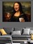 Kahve Içen Mona Lisa Dekoratif Tablo 1