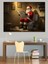 Tuvalette Noel Baba Dekoratif Tablo 4