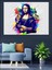 Graffiti Tarzı Mona Lisa Dekoratif Tablo 1