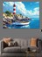 Deniz Feneri ve Mavi Deniz Dekoratif Tablo 3