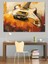 Soyut Sarı Gitar Dekoratif Tablo 4