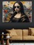 Siyah Gözlüklü Mona Lisa Dekoratif Tablo 3