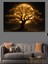Altın Sarısı Büyülü Ağaç Dekoratif Tablo 4