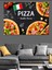 Lezzetli Pizza Reklamı Dekoratif Tablo 3