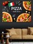 Lezzetli Pizza Reklamı Dekoratif Tablo 4