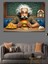 Hamburger Yiyen Einstein Dekoratif Tablo 1