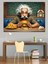 Hamburger Yiyen Einstein Dekoratif Tablo 2