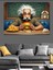 Hamburger Yiyen Einstein Dekoratif Tablo 3