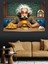 Hamburger Yiyen Einstein Dekoratif Tablo 4