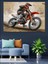 Motokros Yarışçısı Dekoratif Tablo 4