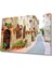 Çiçekli Sokak Cam Tablo 4mm Dayanıklı Temperli Cam, Flower Streets Glass Wall Decor 1