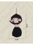 Salvador Dali - Büst Amigurumi Anahtarlık 9 cm - El Yapımı Sanatsal Örgü Çanta Aksesuarı 4