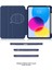 Apple iPad 11. Nesil A16 2025 Uyumlu 360° Dönebilen Yatay Dikey Standlı Fuchsia Pino Tablet Kılıfı 3