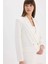 Oversize Geniş Kalıp Ceket Yaka Blazer Ceket E7732AX25SP 5