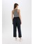 Straight Fit Çift Cepli Yüksek Bel Düz Paça Modal Kumaş Pantolon E5962AX25SP 8