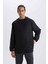 Fit Regular Fit Kapüşonlu File Astarlı Fermuarlı Mont D6179AX25SP 6