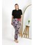 Kadın Pamuklu Büyük Beden Alt Pijama 27557 Somon 2