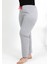 Kadın Pamuklu Büyük Beden Alt Pijama 27557 Gri 4