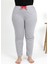 Kadın Pamuklu Büyük Beden Alt Pijama 27557 Gri 5