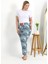 Kadın Pamuklu Büyük Beden Alt Pijama 27558 Mavi 1