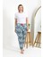 Kadın Pamuklu Büyük Beden Alt Pijama 27558 Mavi 3