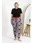 Kadın Pamuklu Büyük Beden Alt Pijama 27557 Somon 1
