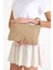 Premium Kadın Hasır Jüt Astarlı Fermuarlı Clutch El Çantası Portföy 1