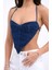 6968 Kot Crop-Mavi 2