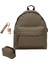 Kanvas Kumaş Camel Unisex Sırt Çantası +Cüzdan+Anahtarlık 1