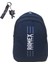 Unisex Koyu Mavi Sırt Çantası Büyük Boy Seyahat Okul Çantası Su Itici Spor Çantası 45X30X15CM 24LT+Anahtarlık Hediye 1
